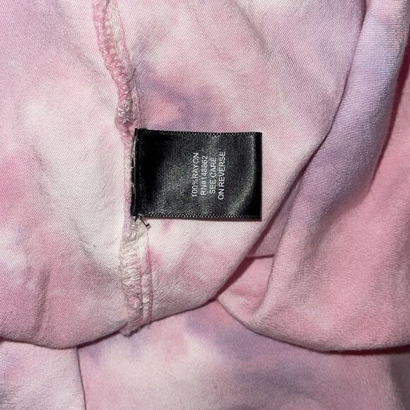 TORRID BABY PINK tie-dye shirt Front pockets buttoned cuffs, 3X Pointed collar - Picture 3 of 5